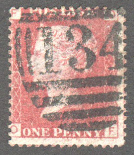 Great Britain Scott 33 Used Plate 137 - OF - Click Image to Close